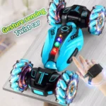 ⁦سيارة منقلبة مع حساس تحكم بالإيماءات و جهاز تحكم عن بعد مع إضاءة وموسيقى ورش : Voiture cascadeuse avec capteur de gestes et télécommande avec lumières, musique et pulvérisation 2277-2B⁩ - الصورة ⁦8⁩