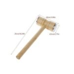 ⁦مطرقة لحم خشبية برأس معدني : Maillet à viande en bois à tête métallique RF/002⁩ - الصورة ⁦3⁩