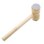 مطرقة لحم خشبية برأس معدني : Maillet à viande en bois à tête métallique RF/002