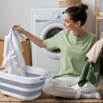 ⁦سلة غسيل قابلة للطي : corbeille a linge retractable RF/1550⁩ - الصورة ⁦2⁩