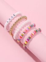 ⁦مجموعة خرز الطين وبذور الزجاج مع أدوات لصنع المجوهرات للأطفال 24 فتحة : Ensemble de pendentifs pour la fabrication de bijoux enfant 24 grilles RF-017⁩ - الصورة ⁦5⁩