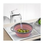⁦مصفاة سيليكون دائرية قابلة للطي-vert - اخضر -Passoire Rond En Silicone Pliable Rétractabl RF /934⁩ - الصورة ⁦2⁩