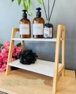 ⁦رف زينة مصنوع من الخيزران للحمام والكتب و المطبخ étagère en Bambou Décorative pour Salle de Bain, Livres ,Cuisine RF-0122⁩ - الصورة ⁦2⁩