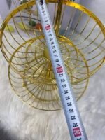 ⁦سلة فاكهة معدنية بطبقتين :  Corbeille à fruits en métal à deux étages RF/W-002⁩ - الصورة ⁦3⁩