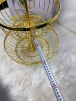 ⁦سلة فاكهة معدنية بطبقتين :  Corbeille à fruits en métal à deux étages RF/W-002⁩ - الصورة ⁦4⁩