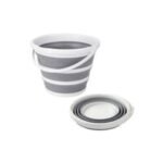 ⁦دلو ماء قابل للطي من السيليكون سعة 12 لتر Seau à Eau en silicone Pliable de 12 L RF/001482⁩ - الصورة ⁦3⁩