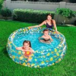 ⁦مسبح قابل للنفخ للأطفال بتصميم دائري BESTWAY Piscine Gonflable Ronde Pour Enfants 155/53cm 51045⁩ - الصورة ⁦7⁩