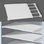 ⁦رف قابل للتعديل لتخزين الملابس , الأحذية والاكسسوارات : Multi Fonction Telescopic Layer Rack Type36*48-75cm⁩ - الصورة ⁦5⁩