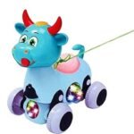 لعبة جر على شكل بقرة مرحة للأطفال : Jouet à tirer en forme de vache amusante pour les enfants  565-2A