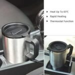 ⁦كوب تسخين  كهربائي للسيارة للحفاظ على درجة حرارة المشروب حتى 65 درجة مئوية  : Tasse isotherme pour voiture avec maintien de la température à 65°C - 450 ml RF/140Z⁩ - الصورة ⁦7⁩