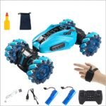 ⁦سيارة منقلبة مع حساس تحكم بالإيماءات و جهاز تحكم عن بعد مع إضاءة وموسيقى ورش : Voiture cascadeuse avec capteur de gestes et télécommande avec lumières, musique et pulvérisation 2277-2B⁩ - الصورة ⁦6⁩