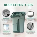 ⁦ممسحة أرضية مع دلو : mop avec seau MR1002⁩ - الصورة ⁦2⁩