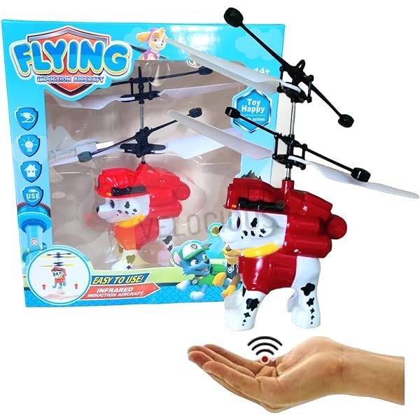 71TtBsL9lFL._AC_UL600_SR600600_.jpg لعبة طائرة باو باترول مع تحكم بالاستشعار اليدوي : Jouet Pat' Patrouille Volant avec commande gestuelle JM838 - الصورة 1