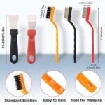 ⁦مجموعة تنضيف من 6 فرش معدنية قوية من الفولاذ المقاوم للصدأ/النحاس/النايلون : Kit de nettoyage de 6 brosses métalliques robustes en acier inoxydable/laiton/nylon RF/3805⁩ - الصورة ⁦2⁩