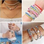 ⁦مجموعة خرز الطين وبذور الزجاج مع أدوات لصنع المجوهرات للأطفال 24 فتحة : Ensemble de pendentifs pour la fabrication de bijoux enfant 24 grilles RF-0158⁩ - الصورة ⁦4⁩