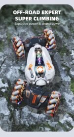 ⁦سيارة منقلبة مع حساس تحكم بالإيماءات و جهاز تحكم عن بعد مع إضاءة وموسيقى ورش : Voiture cascadeuse avec capteur de gestes et télécommande avec lumières, musique et pulvérisation 2277-2B⁩ - الصورة ⁦3⁩