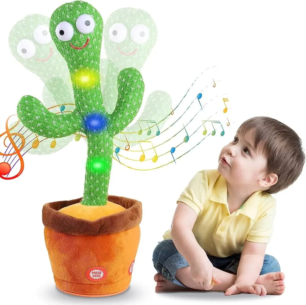 81k31eUVqNL._AC_UF10001000_QL80_.webp لعبة الصبارة الراقصة للاطفال : Cactus danseuse Rechargeable RF/1859-15 - الصورة 1