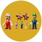 ⁦مجموعة العاب شخصيات ماريو من 8 قطع : Ensemble de 8 figurines de personnages Mario RF.1226-6⁩ - الصورة ⁦3⁩