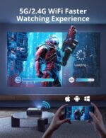 ⁦جهاز عرض LED صغير و محمول: Projecteur LED portable et petite 40*78*101⁩ - الصورة ⁦3⁩