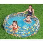 ⁦حوض السباحة للأطفال قابل للنفخ بـ3 حجرات هوائية Piscine Gonflable Ronde Motif Avec 3 Compartiments à Air Pour Enfants 170x53cm Bestway#51048⁩ - الصورة ⁦4⁩