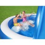 ⁦حوض السباحة للأطفال قابل للنفخ بسهولة Piscine Gonflable Pour Enfants Avec Pare-Soleil et Banquette Confortable 241x140cm Bestway#54337⁩ - الصورة ⁦4⁩