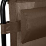 ⁦كرسي استرخاء قابل للطي والتعديل مع وسادة رأس : Chaise Longue Pliante et Réglable avec Oreiller à Tête 440⁩ - الصورة ⁦7⁩