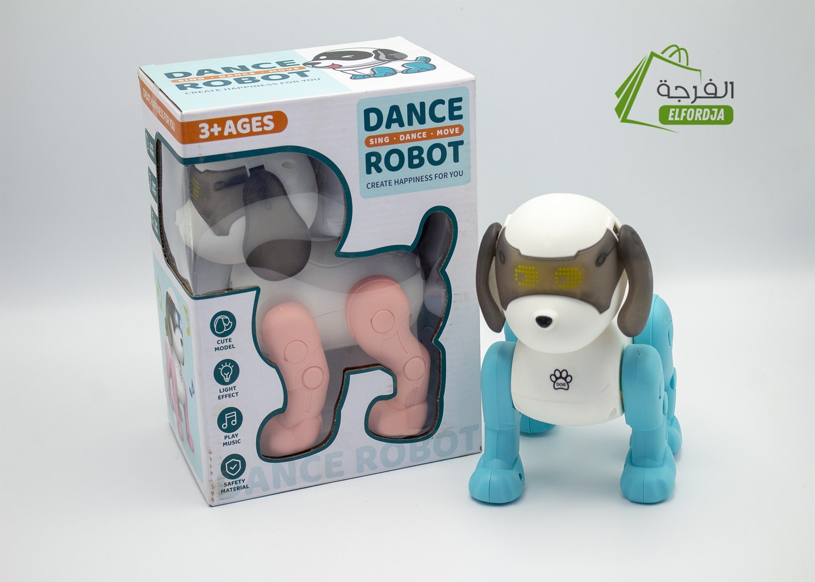 DOG.jpg روبوت إلكتروني على شكل كلب مع أضواء و موسيقى : Robot chien électronique avec lumières et musique 2301269-1 - الصورة 1