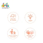 ⁦لعبة جهاز تحكم عن بعد تعليمي وموسيقي للأطفال : Jouet télécommande éducatif et Musical pour enfants 503-3⁩ - الصورة ⁦3⁩