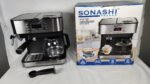 آلة صنع قهوة الإسبريسو  850 واط 15 بار سعة 1.2 لتر : Cafetière expresso 850W 15 Bars capacité 1,2L SONASHI SCM-4976