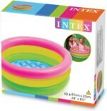 ⁦حوض السباحة للأطفال قابل للنفخ بـ3 حجرات هوائية Piscine Gonflable Ronde Motif Avec 3 Compartiments à Air Pour Enfants 61x22cm Intex#57107⁩ - الصورة ⁦4⁩