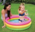 ⁦حوض السباحة للأطفال قابل للنفخ بـ3 حجرات هوائية Piscine Gonflable Ronde Motif Avec 3 Compartiments à Air Pour Enfants 61x22cm Intex#57107⁩ - الصورة ⁦2⁩