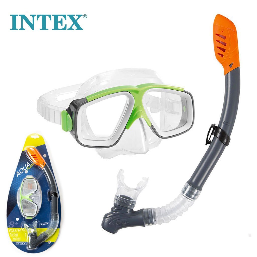Intex-Masque-cnc.jpg قناع وأنبوب التنفس للغوص : Masque et tuba de plongée Surf Rider INTEX 55949 - الصورة 1