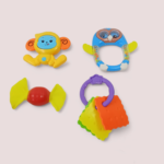 مجموعة ألعاب الجرس و التسنين للأطفال المكونة من 4 قطع : Kit de jeux 4 pièces / Kit de jeux musical RF/2301391-2