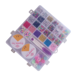 ⁦مجموعة بذور الزجاج و حبات الأحرف مع أدوات لصنع المجوهرات للأطفال 27 فتحة : Ensemble de pendentifs pour la fabrication de bijoux enfant 27grilles 2301421-6⁩ - الصورة ⁦5⁩