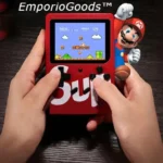 ⁦جهاز ألعاب فيديو الكلاسيكية ريترو محمول مع 400 لعبة مدمجة و جهاز تحكم للالعاب :  Console de jeux vidéo rétro portable (400 jeux) avec manette de jeu 2301396-1⁩ - الصورة ⁦4⁩
