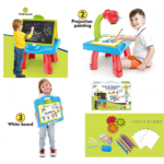 ⁦مكتب التعلم والتفاعل فائق التميز 3 في 1 - طاولة تعليم بالعرض - : Bureau d'apprentissage interactif 3-en-1 - Table d'apprentissage avec projecteur RF/YM128⁩ - الصورة ⁦2⁩