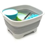 ⁦وعاء غسيل قابل للطي مع سدادة تصريف الماء : Bassine à vaisselle pliable avec bouchon de vidange RF-070⁩ - الصورة ⁦2⁩