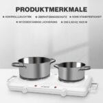 ⁦صفيحة تسخين مزدوجة : Doubles Plaques Chauffantes  BOMANN DKP5028CB⁩ - الصورة ⁦6⁩