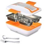 ⁦حافظة طعام كهربائية مقسمة من الإينوكس لطعام صحي وطازج Multi-Fonction Electric Lunch Box 1L YY-3266⁩ - الصورة ⁦3⁩
