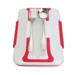 ⁦حافظة طعام كهربائية مقسمة من الإينوكس لطعام صحي وطازج Multi-Fonction Electric Lunch Box 1L YY-3266⁩ - الصورة ⁦7⁩