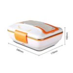 ⁦حافظة طعام كهربائية مقسمة من الإينوكس لطعام صحي وطازج Multi-Fonction Electric Lunch Box 1L YY-3266⁩ - الصورة ⁦2⁩