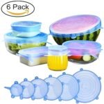 الأغطية المرنة للاطباق من السيليكون 6 قطع : Couvercles flexibles en silicone pour assiettes 6 psc RF/  A210