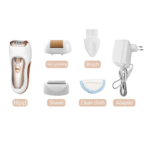 ⁦جهاز إزالة الشعر الكهربائي متعدد الوظائف Kemei KM-373 3en1 épilateur électrique rasoir multi-fonction épilation femme⁩ - الصورة ⁦6⁩