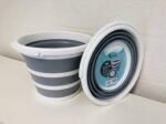 ⁦دلو ماء قابل للطي من السيليكون سعة 12 لتر Seau à Eau en silicone Pliable de 12 L RF/001482⁩ - الصورة ⁦4⁩