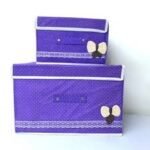 ⁦صندوق تخزين : Pack 2 Coffre de Rangement Pliable Pour Vêtements.RF-073⁩ - الصورة ⁦3⁩