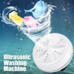 ⁦غسالة صغيرة محمولة 2 في 1 ، غسالة بالموجات فوق الصوتية  Mini Machine à Laver Portable 2 en 1, Laveuse à Ultrasons avec Câble USB RF/LM-6261⁩ - الصورة ⁦7⁩