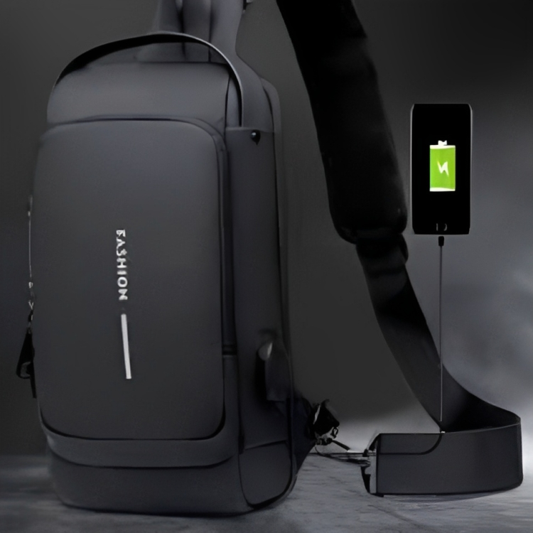 images.png حقيبة كتف مضادة للسرقة مزودة بشحن USB Sac à bandoulière anti-vol avec chargement USB RF-0104 - الصورة 1