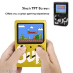 ⁦جهاز ألعاب فيديو الكلاسيكية ريترو محمول مع 400 لعبة مدمجة و جهاز تحكم للالعاب :  Console de jeux vidéo rétro portable (400 jeux) avec manette de jeu 2301396-1⁩ - الصورة ⁦3⁩