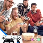 ⁦عصا ألعاب فيديو لاسلكية  + جهازين تحكم : Manette de jeu vidéo sans fil avec  jeux intégrés + manette RF/K4⁩ - الصورة ⁦4⁩