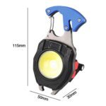 ⁦مصباح يدوي متعدد الوظائف مقاوم للماء قابل لإعادة الشحن مصنوع من سبائك الألومنيوم lampe de poche multifonctionnelle étanche Rechargeable à LED en alliage d’aluminium W-5147⁩ - الصورة ⁦4⁩